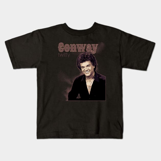 Conway Twitty Kids T-Shirt by Degiab